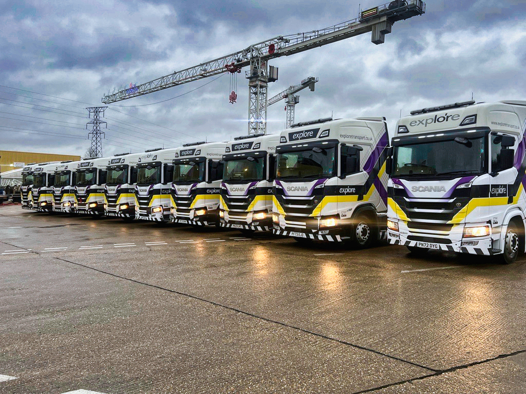 LGV trucks with Explore Plant and Transport Solutions